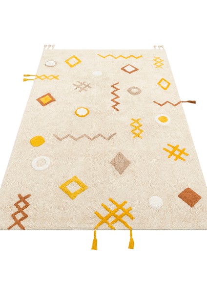 Candy Baby 12 %100 Pamuk Naturel Malzeme ile Üretilmiş Kaymaz Bebek Çocuk Halısı indirimleri