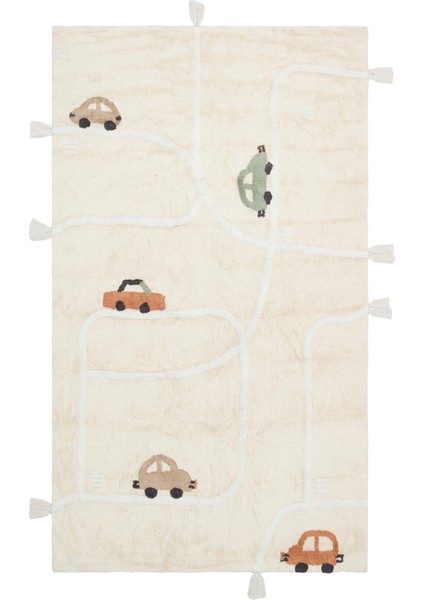 Candy Baby 09 %100 Pamuk Naturel Malzeme ile Üretilmiş Kaymaz Bebek Çocuk Halısı