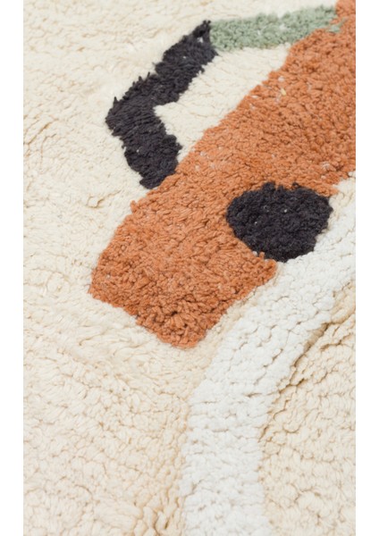 Candy Baby 09 %100 Pamuk Naturel Malzeme ile Üretilmiş Kaymaz Bebek Çocuk Halısı fırsatları