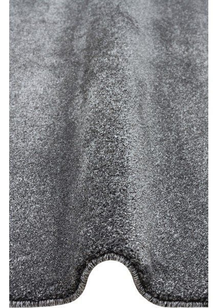 Bakü Plaın Antrasıt Hav Toz Vermeyen Yumuşak Dokulu Sade Tek Renk Modern Halı modelleri