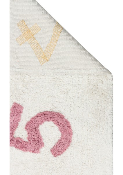 Candy Baby 02 %100 Pamuk Naturel Malzeme ile Üretilmiş Kaymaz Bebek Çocuk Halısı fiyatları