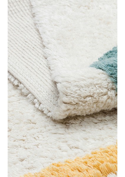 Candy Baby 02 %100 Pamuk Naturel Malzeme ile Üretilmiş Kaymaz Bebek Çocuk Halısı