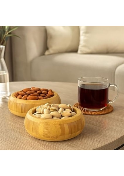 2'li Yuvarlak Bambu Çerezlik fiyatları