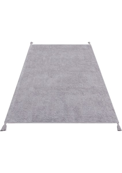 Candy Baby Plaın Grey %100 Pamuk Naturel Malzeme ile Üretilmiş Kaymaz Bebek Çocuk Halısı