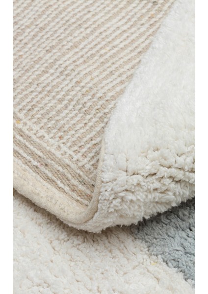 Candy Baby 07 %100 Pamuk Naturel Malzeme ile Üretilmiş Kaymaz Bebek Çocuk Halısı