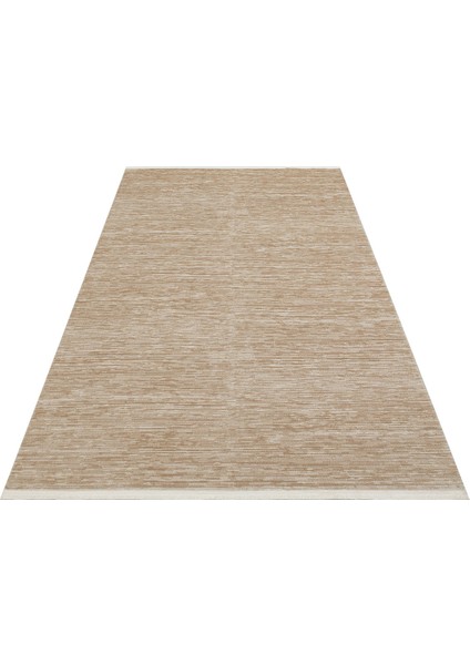 Bergama Plaın Beıge %100 Akrilik ile Üretilen Dayanıklı ve Yumuşak Dokulu Koridor, Salon Halısı