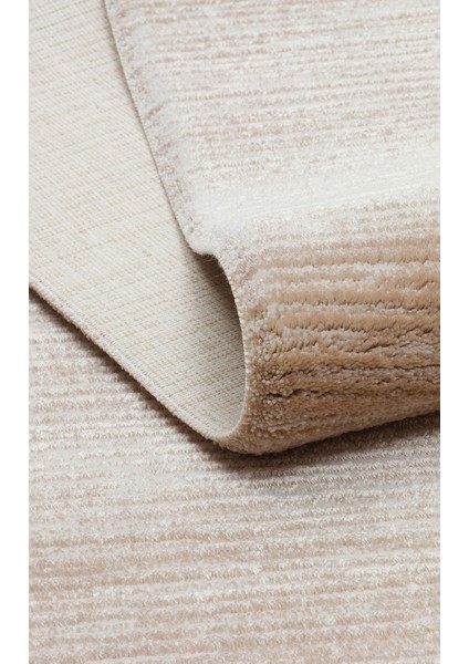 Bergama Plaın Beıge %100 Akrilik ile Üretilen Dayanıklı ve Yumuşak Dokulu Koridor, Salon Halısı