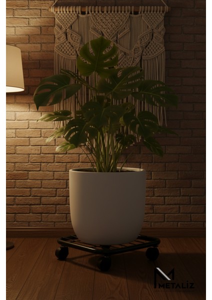 Metal Tekerlekli Çok Amaçlı Taşıma Standı Çiçek, Damacana, Tüp Altlığı, Ağır Yük Standı fiyatları