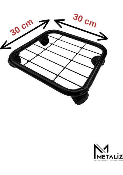 Metal Tekerlekli Çok Amaçlı Taşıma Standı Çiçek, Damacana, Tüp Altlığı, Ağır Yük Standı indirimleri