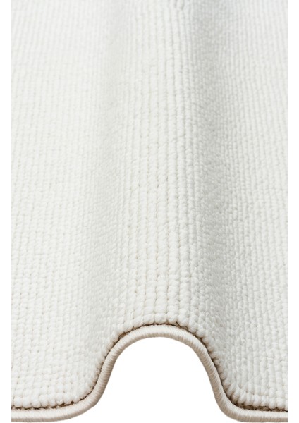 Budva Plaın Whıte Yumuşak Bukle Dokulu Hav Toz Vermeyen Kesme Yolluk, Koridor, Mutfak,salon Halısı modelleri