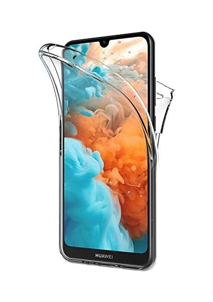 Y5 2019 Kılıf 6 Tarafı Tam Full Koruma 360 Clear Soft Şeffaf modelleri