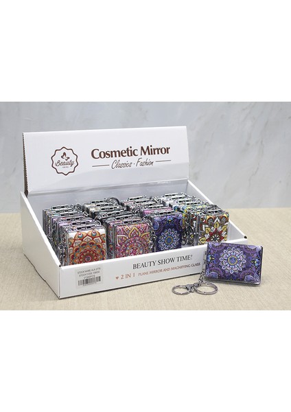 Taşlı El Aynası Anahtarlık 5