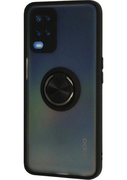 Ieg Oppo A54 4g Kılıf Montreal Yüzüklü Silikon Kapak - Siyah fiyatları