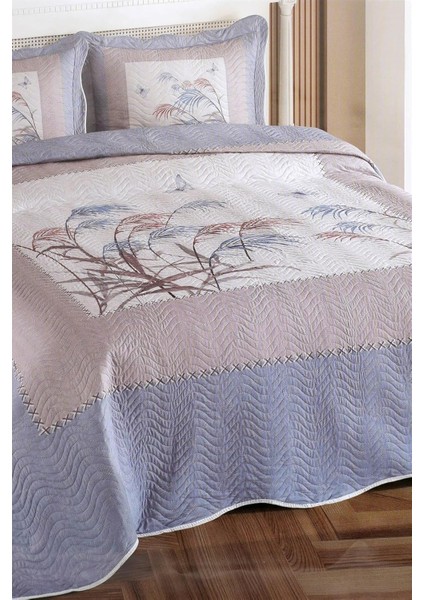 Pamela Çift Kişilik Kapitone Yatak Örtüsü Takımı