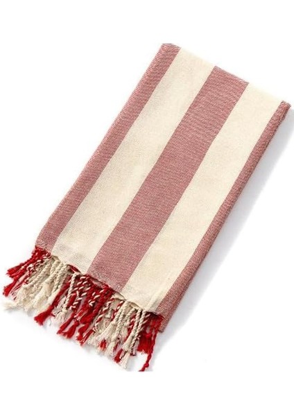 Havlusu Plaj Havlusu Kırmızı