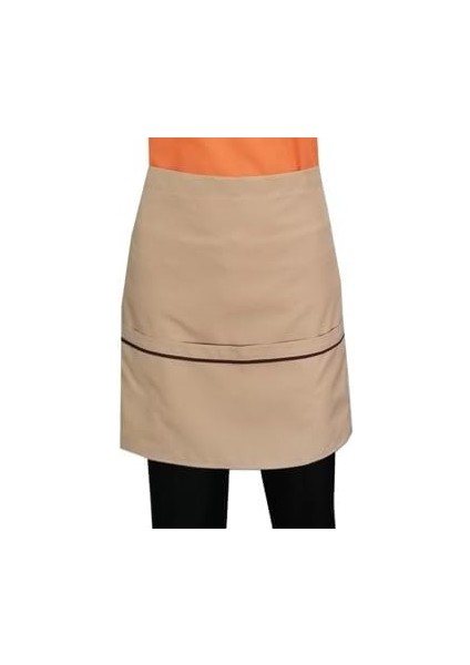 Önlük Biyeli Belden Bej