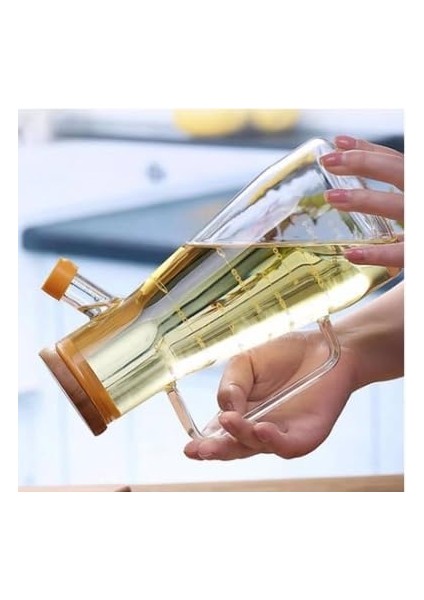 Borosilikat Cam Chef Model Yağdanlık [bambu Kapaklı] modelleri