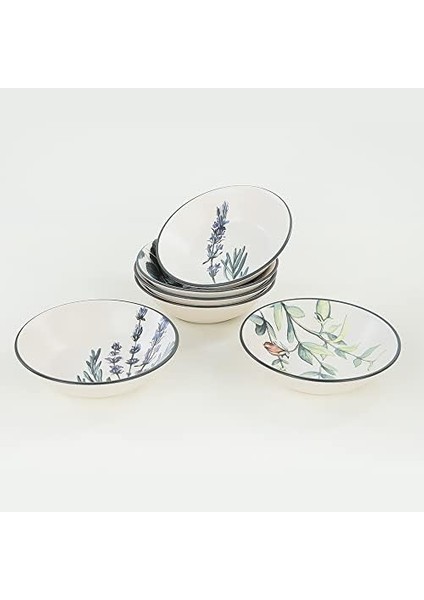 Çiçek Bahçesi Yemek Tabağı 18 cm 6 Adet fiyatları