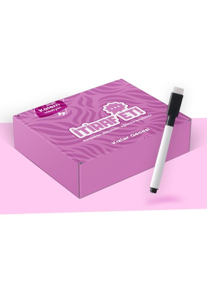 Itiraf Et Kızlar Gecesi Kart Oyunu 45 Kart + Kalem Hediyeli Eğlenceli Kız Kıza Parti Oyunu