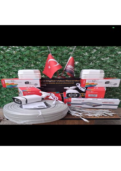 Kamera Set 8 Li Ahd Full Sesli QK82MP