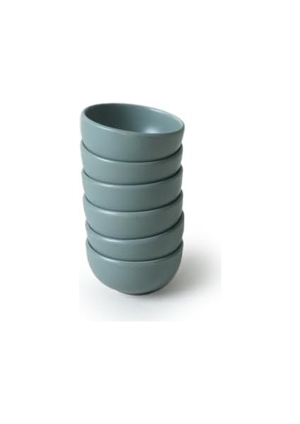 Mat Yeşil Bulut Mini Çerezlik/sosluk 8 cm 6 Adet 322 modelleri