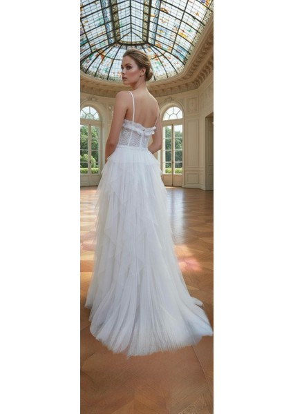 Taş Işlemeli Katkat Tül Elbise fiyatları