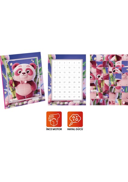 Sticker Puzzle - Kawaii, Çıkartmalı Yapboz Etkinlik kitabı modelleri