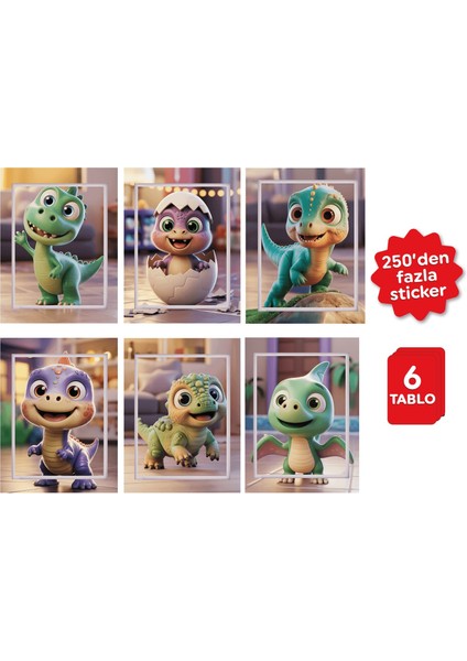 Sticker Puzzle - Dino, Çıkartmalı Yapboz Etkinlik kitabı indirimleri