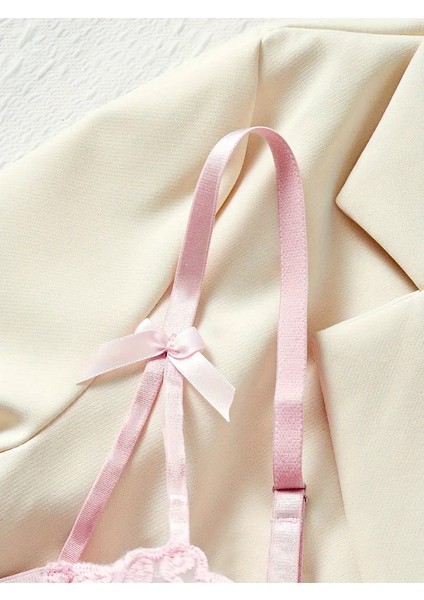 Kalp Detaylı Kırmızı Iç Giyim Takımı Yılbaşı Özel fırsatları