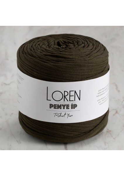 Loren Penye Kumaş El Örgü Ipi Asker Yeşili - 84 - 34148