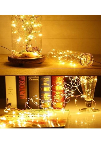 Ev Balkon ve Parti Için 3 Metre Pilli Gün Işığı Peri LED Yılbaşı Süsü Işık