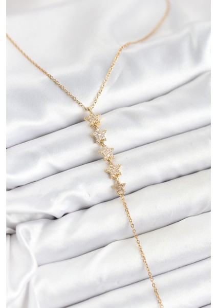 Zarif Boyunlar Için Golden Çelik Zincir Yıldız Y Stil Kadın Kolye fiyatları