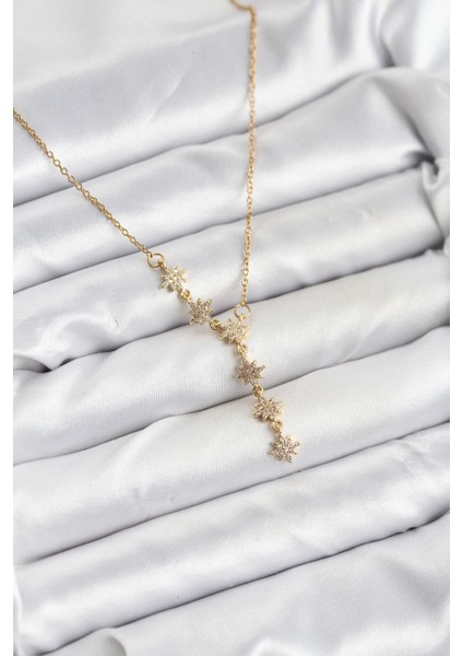 Zarif Boyunlar Için Golden Çelik Zincir Kutup Yıldızı Kadın Kolye fiyatları