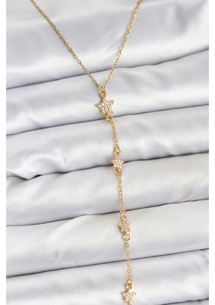 Zarif Boyunlar Için Golden Çelik Zincir Yıldız Y Kadın Kolye fiyatları