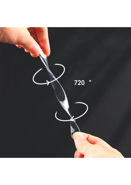 Büro Ev Ofis Arabası Için 4ADET Şeffaf Yapışkanlı Oto Darbe Koruyucu Bant Seti fırsatları