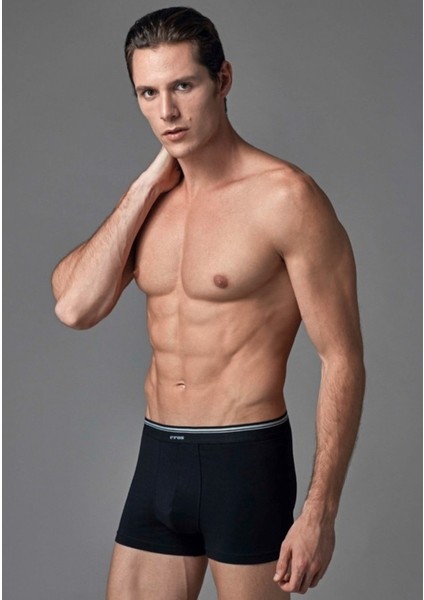 Erkek Tekli Micro Modal Likralı Kemerli Boxer