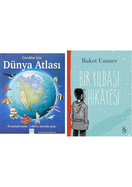 Çocuklar Için Dünya Atlası: 50 Ayrıntılı Harita / 3000'IN Üzerinde Çizim: 50 Ayrıntılı Harita / 3000'IN Üzerinde Çizim + Bir Yılbaşı Hikayesi