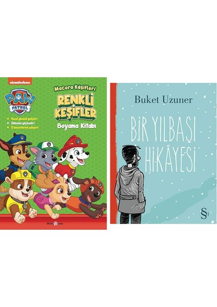 Paw Patrol - Macera Kaşifleri Renkli Keşifler Boyama Kitabı + Bir Yılbaşı Hikayesi
