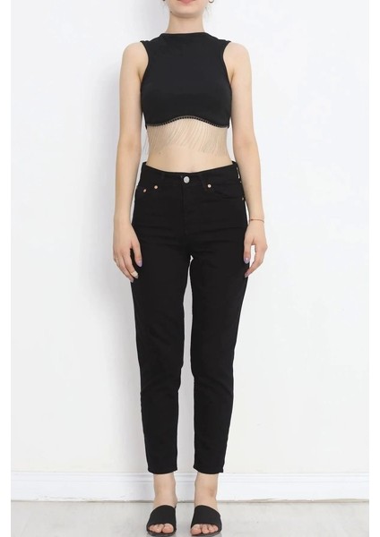 Mom Jean Siyah Renk fırsatları