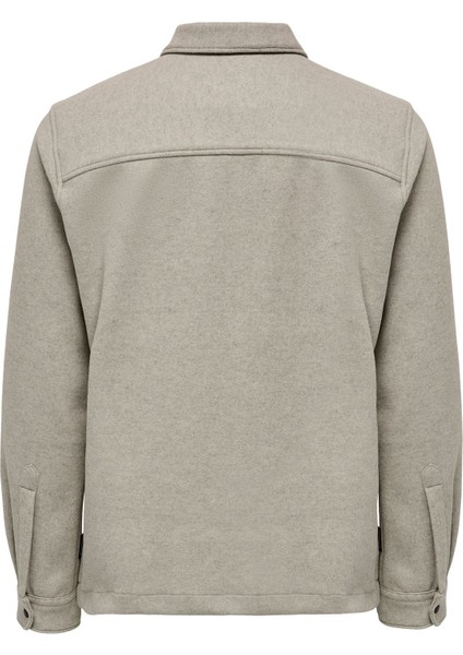 Onsdal Ovr Zıp Ls Shırt Erkek Gri Uk Gömlek - 22026312 fiyatları