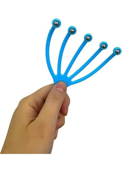 Buffer® Çok Fonksiyonlu 5 Uçlu Bilyeli Baş Boyun Bacak Kol Masaj Alet Rahatlatıcı Kafa Masaj Aparatı