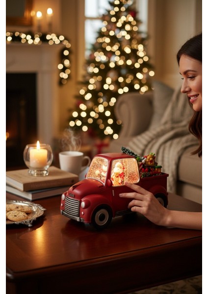 Yılbaşı Işıklı Kar Kamyonu – Müzikli & Kar Püskürtmeli fırsatları