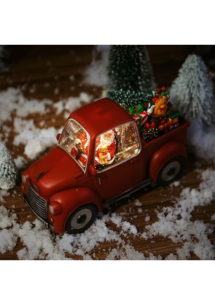 Yılbaşı Işıklı Kar Kamyonu – Müzikli & Kar Püskürtmeli