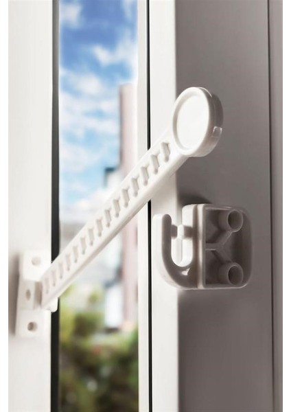 Buffer® Bebek Çocuk Evcil Hayvan Güvenlik Ayarlanabilir Koruyucu Pencere Havalandırma Kilidi