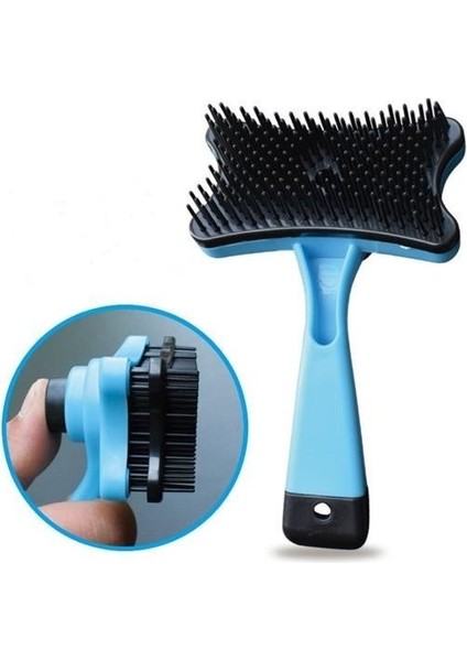 Buffer® Evcil Hayvan Kedi Köpek Tüy Toplayıcı Otomatik Tuşlu Pet Tarak