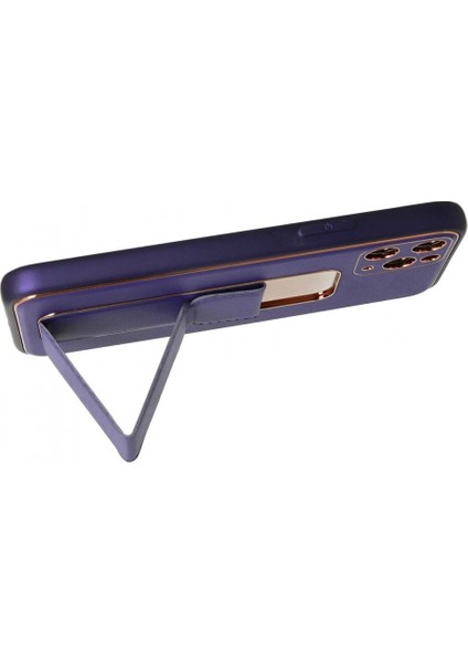 Ieg iPhone 11 Pro Kılıf Coco Deri Standlı Kapak - Mor modelleri