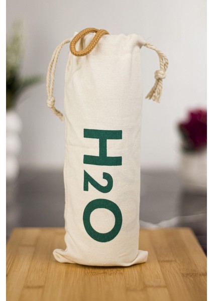 H2O Borosilikat Cam Matara Bambu Vakum Kapaklı Su Şişesi Suluk (Kumaş Kılıf Hediyeli) 600 ml fırsatları