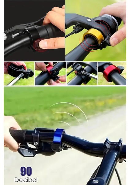 Buffer® Ultra-Yüksek Sesli Bisiklet Zili Alüminyum Alaşım Malzeme ile Güvenli Sürüş İçin