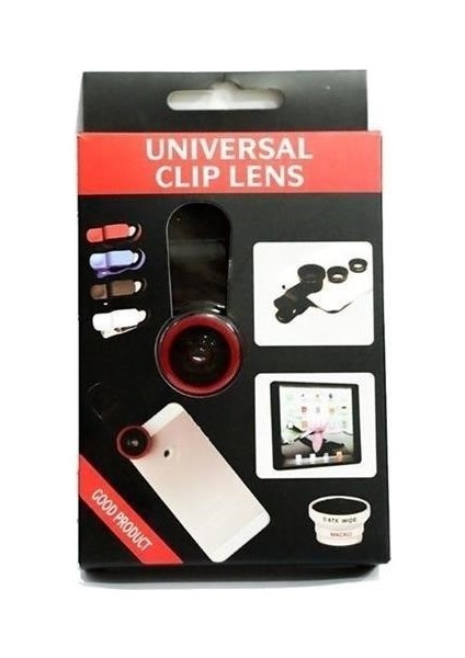 Buffer® Balık Gözü Cep Telefonu Lensi (Tüm Modellere Uyumlu)