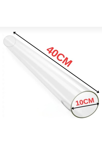 Mini Pelet Soba Camı - 40CM